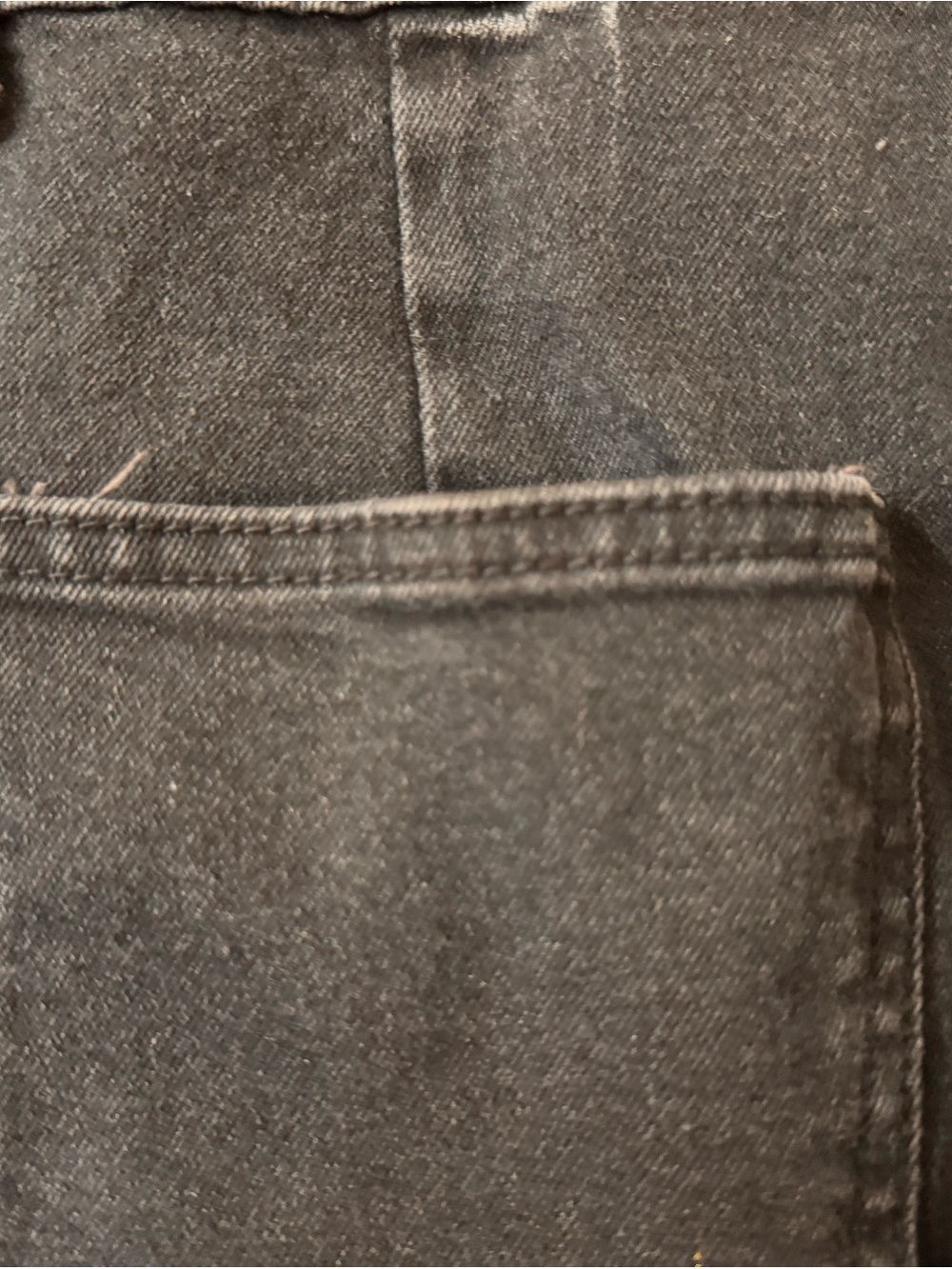 Black Short-Sleeve Denim Jumpsuit - Picture 3 of 8